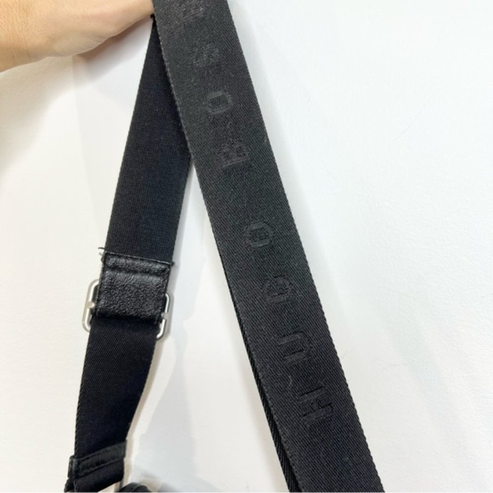 BOSS Hugo Boss black crossbody flap messenger bag - Picture 9 of 16
